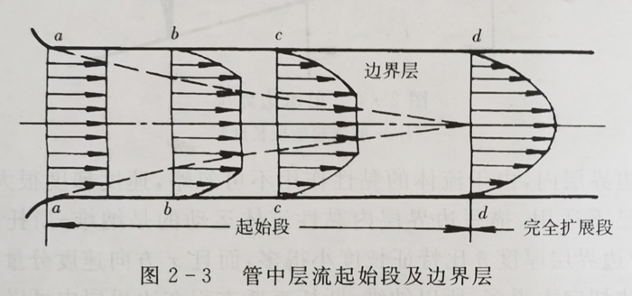 管中层流起始段及边界层